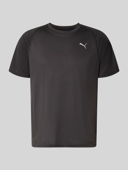 PUMA Performance t-shirt z logo i okrągłym dekoltem Czarny 2