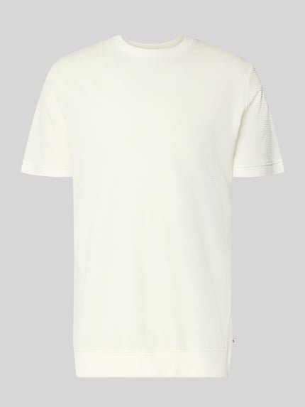 Produktfoto, Regular Fit T-Shirt aus Baumwoll-Mix von s.Oliver RED LABEL in Weiß, kurze Ärmel, glatte Textur, Herren T-Shirt