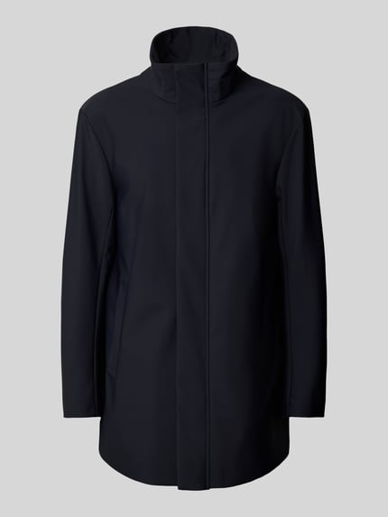Emporio Armani Kurzmantel mit Stehkragen und Eingrifftaschen Marine 2