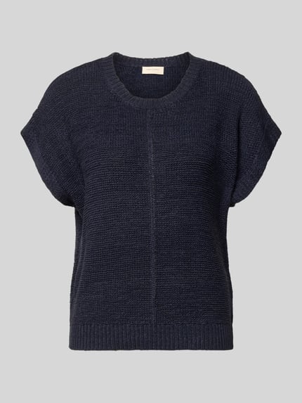 FREE/QUENT Strickshirt mit Kappärmeln Modell 'Estapper' Marine 2