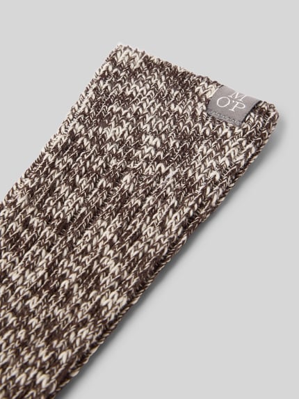 Marc O'Polo Socken mit Label-Patch Dunkelbraun 2