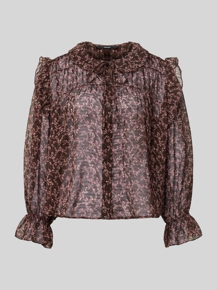 VERO MODA Regular Fit Bluse Umlegekragen MODELL 'PETRA' Schoko 2