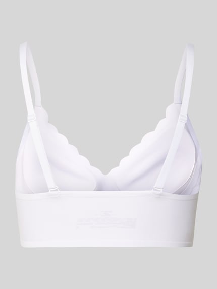 Productfoto, Bustier met uitneembare cups van Skiny, wit, V-hals, verstelbare bandjes, aansluitende pasvorm, stretchmateriaal