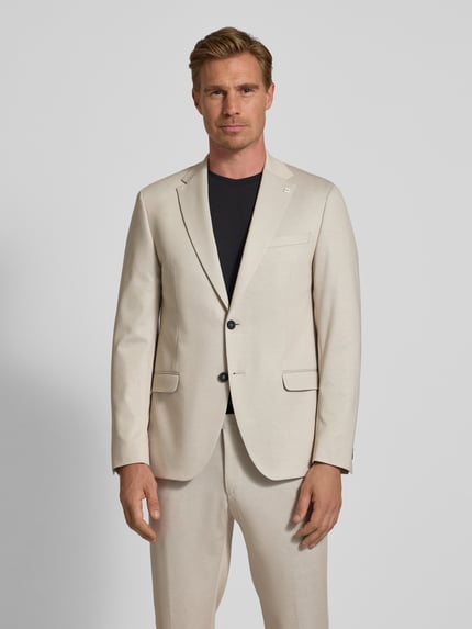 DIGEL Marynarka na dwa guziki o kroju slim fit model ‘Anello’ Gliniany 4