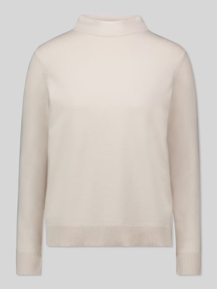 Betty Barclay Regular Fit Pullover aus Viskose-Mix Modell 'NOS AUGUST' Sand 2