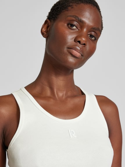 Rabanne Tanktop in riblook Wit - 3