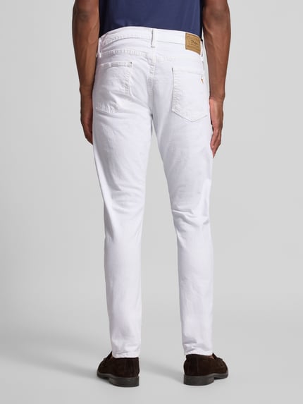 Polo Ralph Lauren Slim Fit Jeans im 5-Pocket-Design Modell 'SULLIVAN' Weiss 5