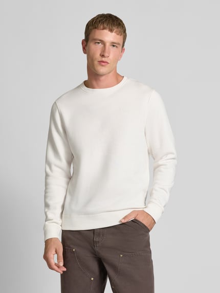 Blend Sweatshirt mit Rundhalsausschnitt und Logo Offwhite 4