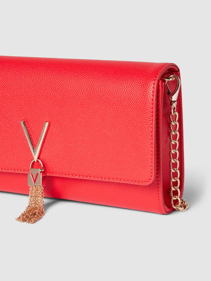 Valentino Bags Clutch met labelapplicatie, model 'DIVINA' Rood - 2