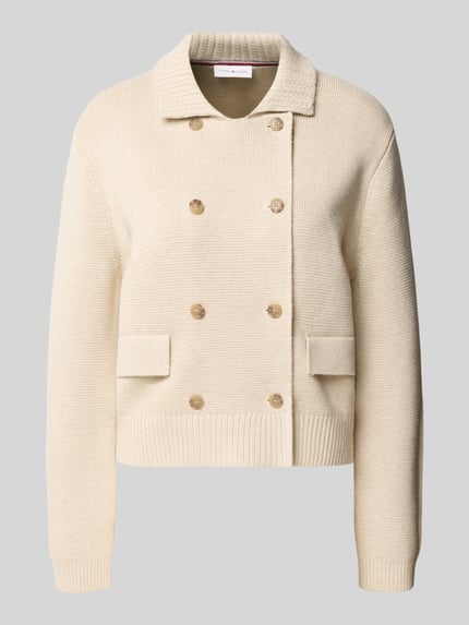 Tommy Hilfiger Strickjacke mit doppelreihiger Knopfleiste Offwhite 2