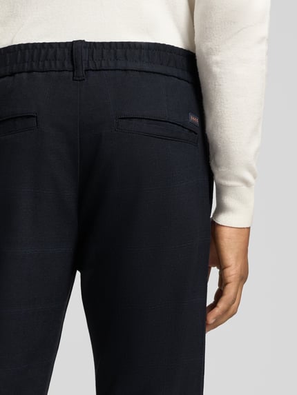 BOSS Orange Tapered Fit Chino mit Viskose-Anteil Marine 3