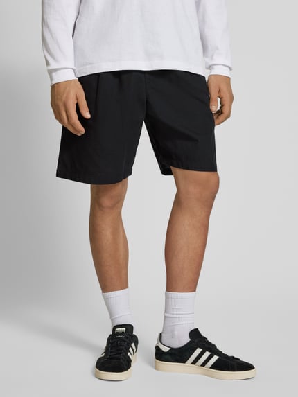REVIEW Loose Fit Shorts aus Baumwoll-Leinen-Mix Black 4
