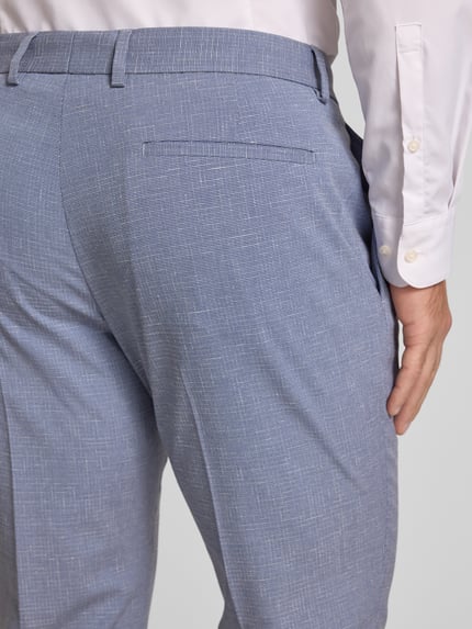 s.Oliver BLACK LABEL Regular Fit Anzughose mit Leinen-Anteil Hellblau 3