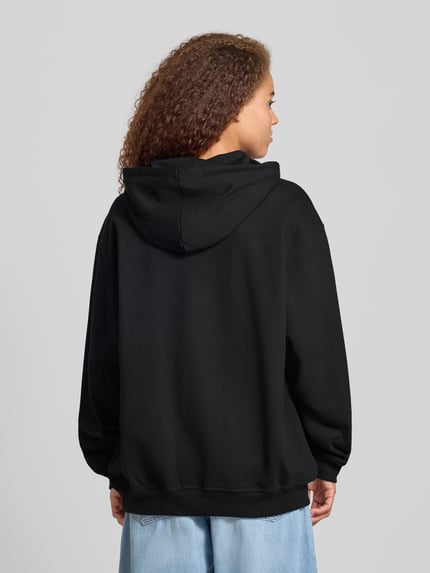 adidas Originals Bluza o kroju relaxed fit z kapturem, wyhaftowanym logo i kieszenią kangurką Czarny 5