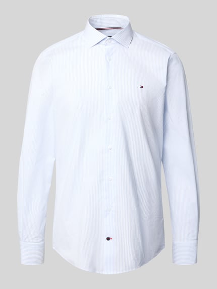 Tommy Hilfiger Tailored Fit Businesshemd aus Baumwoll-Mix Bleu 2