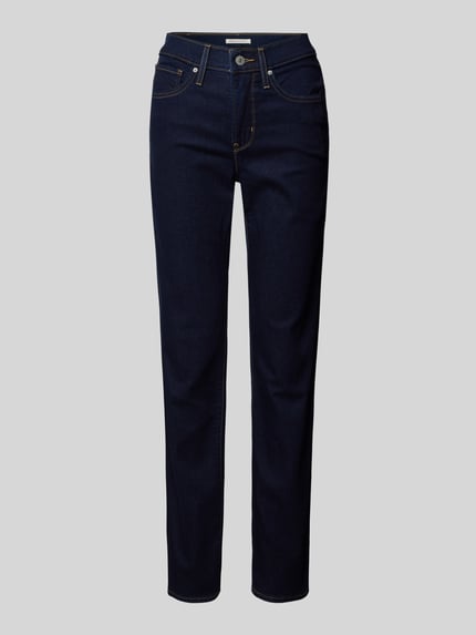Levi's® 300 Straight fit jeans met steekzakken Donkerblauw - 2