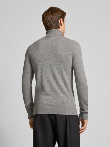 MCNEAL Regular Fit Rollkragenpullover aus Woll-Mix mit Kaschmir-Anteil Graphit Melange 5