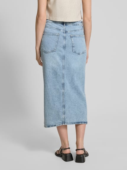 VILA Jeansrok met loopsplit, model 'JAF' Jeansblauw - 5