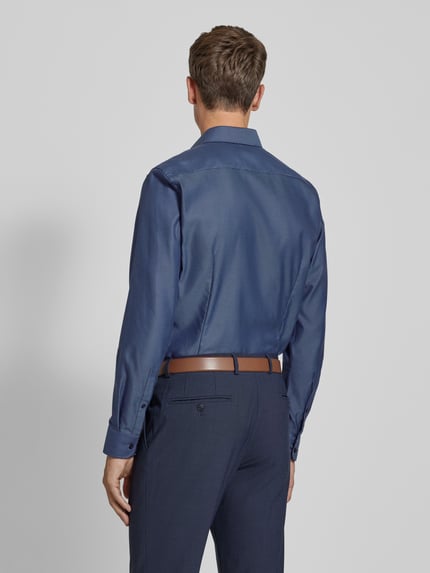Jake*s Slim Fit Businesshemd in Premiumqualität mit extra langem Arm Marine 5