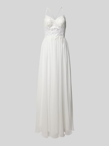 LUXUAR FASHION Bruidsjurk met kralen Offwhite - 2
