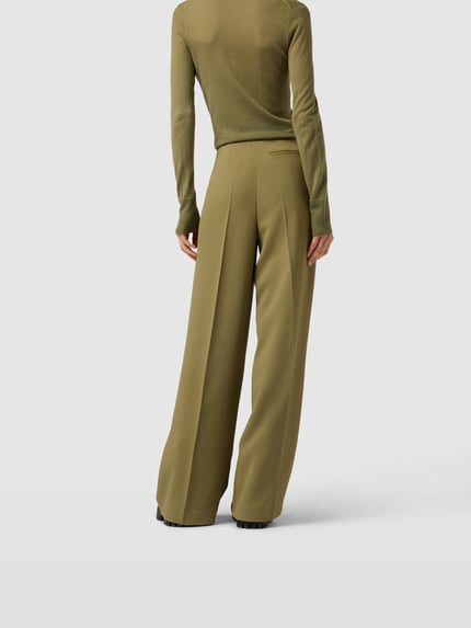 Joseph Stoffen broek met persplooien Olijfgroen - 5