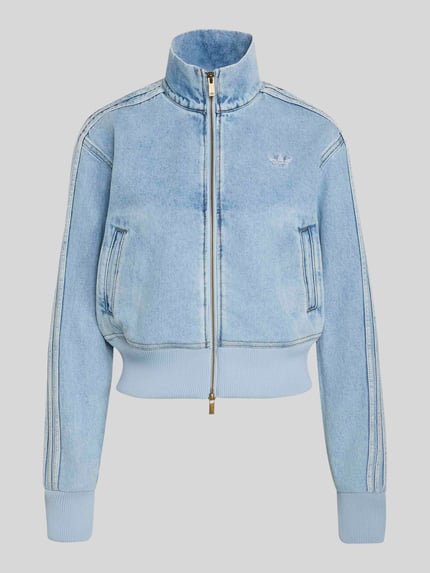 adidas Originals kurtka jeansowa o kroju regular fit z czystej bawełny Jeansowy niebieski 2