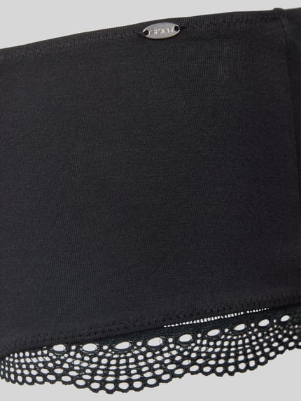 SKINY Broek met gehaakt kant, model 'Classic Cotton' Zwart - 2