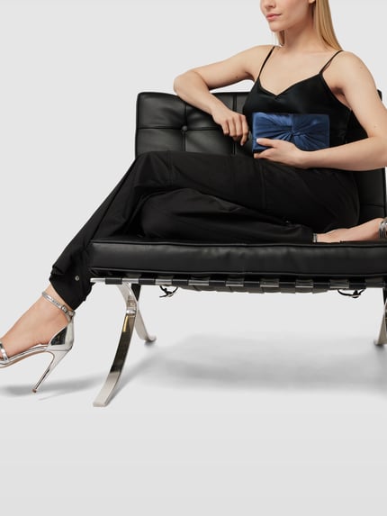 Jake*s Cocktail Torebka Kuvert Clutch z wiązanym detalem Granatowy melanż 1