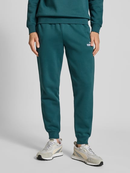 PUMA Performance Sweatpants mit Label-Stitching und elastischem Bund Bottle 4