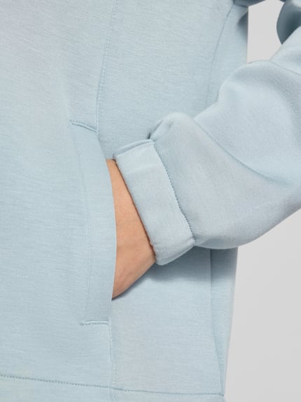 OPUS Sweatjacke mit Baseballkragen Glacki club Aqua 3