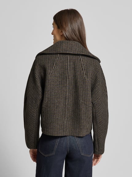 MANGO Regular Fit Jacke aus Woll-Mix mit Viskose-Anteil Modell 'Dita' Mittelbraun 5