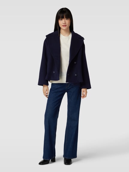 Weekend Max Mara Jack met reverskraag Marineblauw - 1