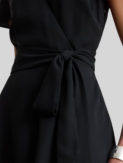 Lauren Ralph Lauren Tailliertes Freizeitkleid aus Chiffon BLACK 3