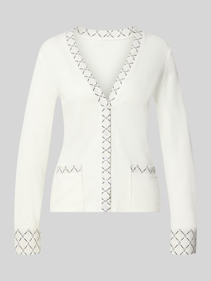 Cardigan mit V-Ausschnitt und Knopfleiste Shop The Look MANNEQUINE