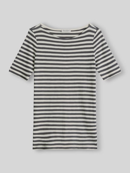 Marc O'Polo Regular Fit T-Shirt aus reiner Baumwolle Mittelgrau 2