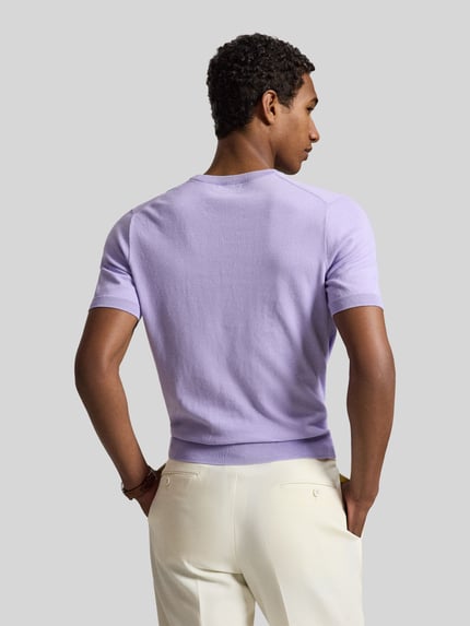 Polo Ralph Lauren Regular Fit T-Shirt aus reiner Baumwolle Lila 5