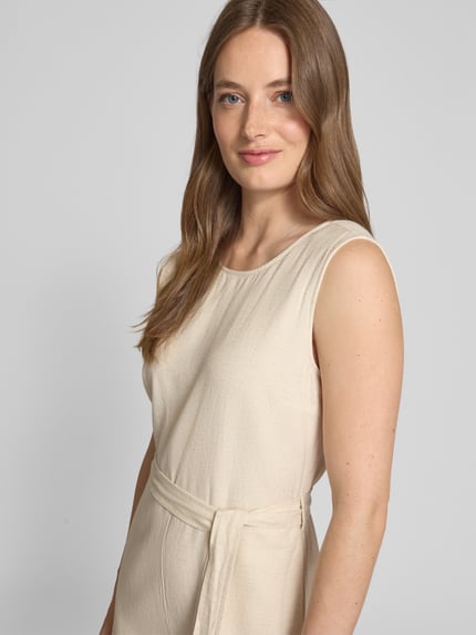 VILA Jumpsuit met druppelvormig rugdecolleté aan de achterkant Beige - 3