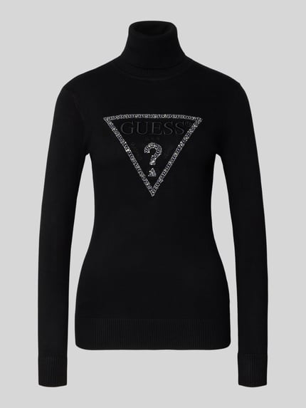 GUESS Strickpullover mit Rollkragen Modell 'MELANIE' Black 2