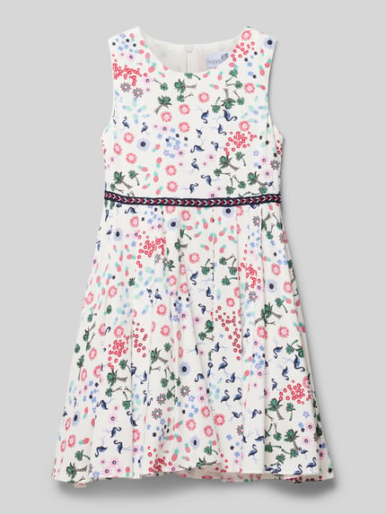 Happy Girls Minikleid mit floralem Muster Ecru 1