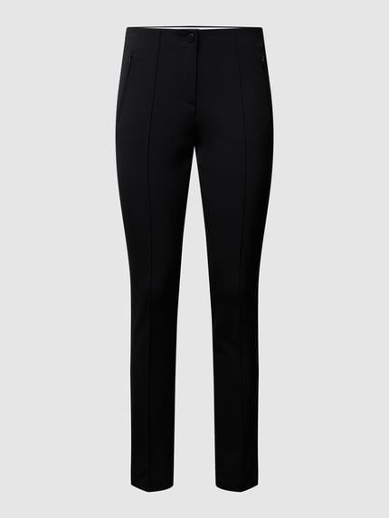 Brax Skinny Fit Stretchhose mit Bügelfalten Modell 'MILLS' Black 2