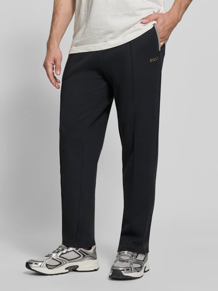 BOSS Regular Fit Sweatpants aus Baumwoll-Mix Modell 'Sense Pants' Black 4