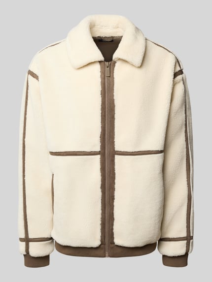 MCNEAL Teddy-Jacke mit Reißverschluss Sand 2