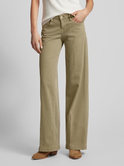 GUESS Regular Fit Jeans mit Seide-Anteil Modell 'SEXY PALAZZO' Jeansblau 4