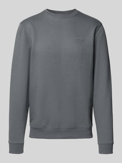 Blend Sweatshirt mit Rundhalsausschnitt und Logo Anthrazit 2