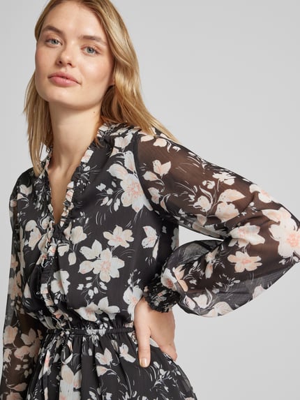 GUESS Minirok met bloemenprint, model 'VANESSA' Zwart - 3