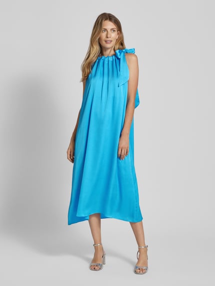 s.Oliver BLACK LABEL Midikleid mit Schleifen-Detail Hellblau 4