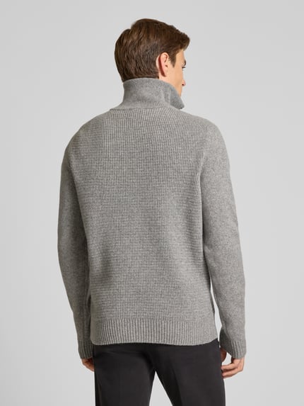 MAERZ Muenchen Gebreide pullover met schipperskraag Middengrijs - 5