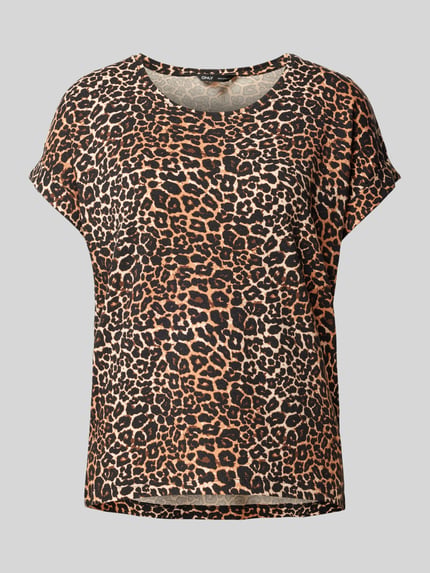 ONLY Regular Fit T-Shirt mit Viskose-Anteil Modell 'MOSTER' Sand 2