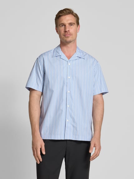 Selected Koszula casualowa o kroju relaxed fit z czystej bawełny model ‘RLXHOLGER’ Jasnoniebieski 4