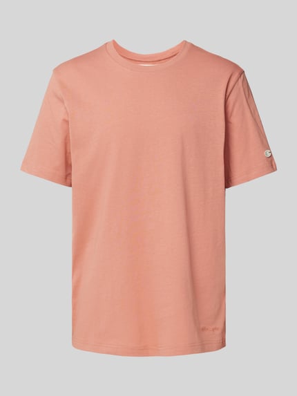Champion T-Shirt mit Label-Stitching Apricot 2